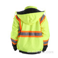 Hivis gestreifte Weste Arbeit reflektierende Kleidung Arbeitsjacke